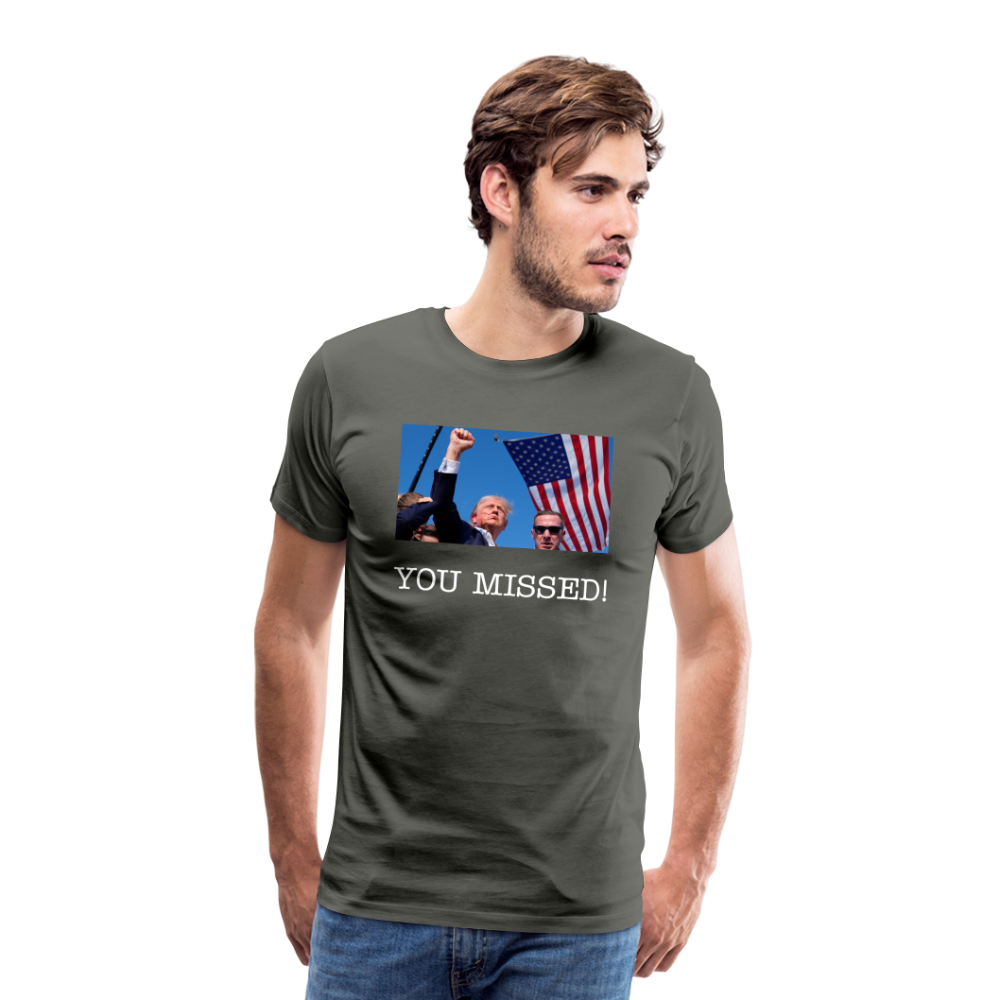 Trump - You missed T-Shirt - asphalt gray