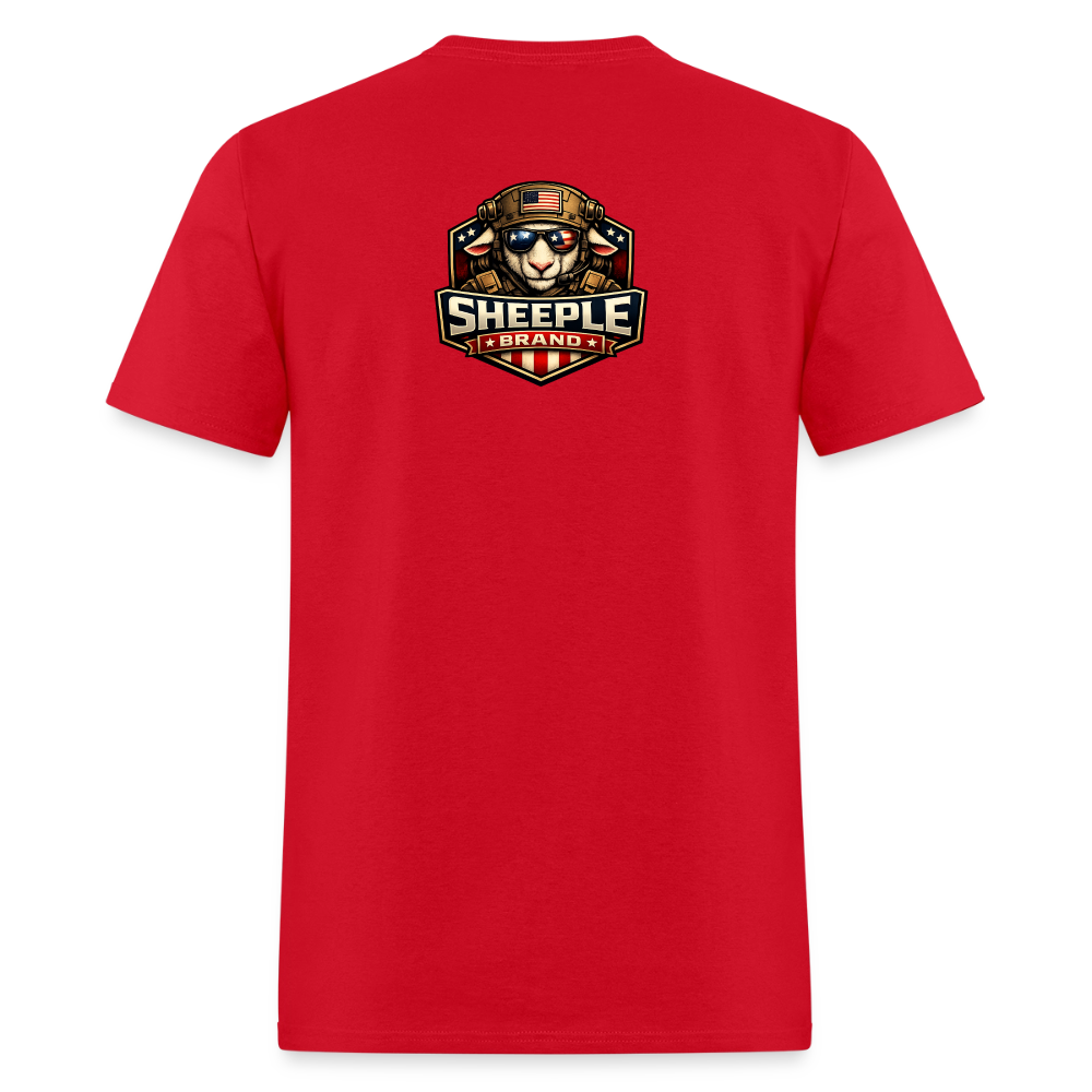 New Sheeple Brand Men's T-Shirt | GILDAN 5000 - red