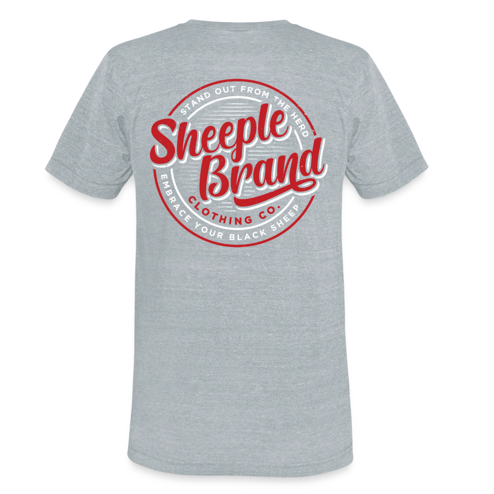 Unisex Tri-Blend T-Shirt Back Branding - heather grey