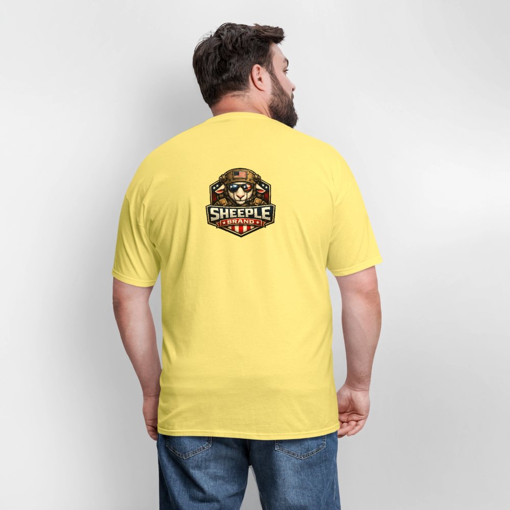 New Sheeple Brand Men's T-Shirt | GILDAN 5000 - cornsilk