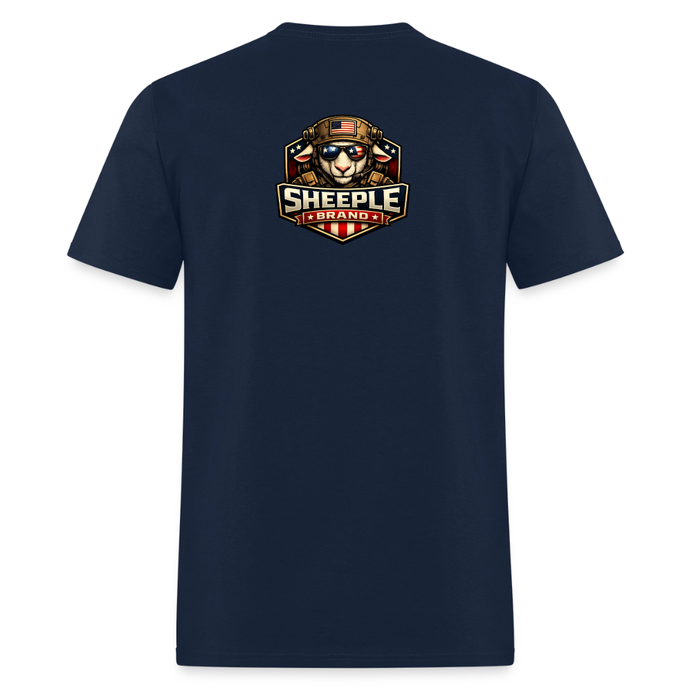 New Sheeple Brand Men's T-Shirt | GILDAN 5000 - navy