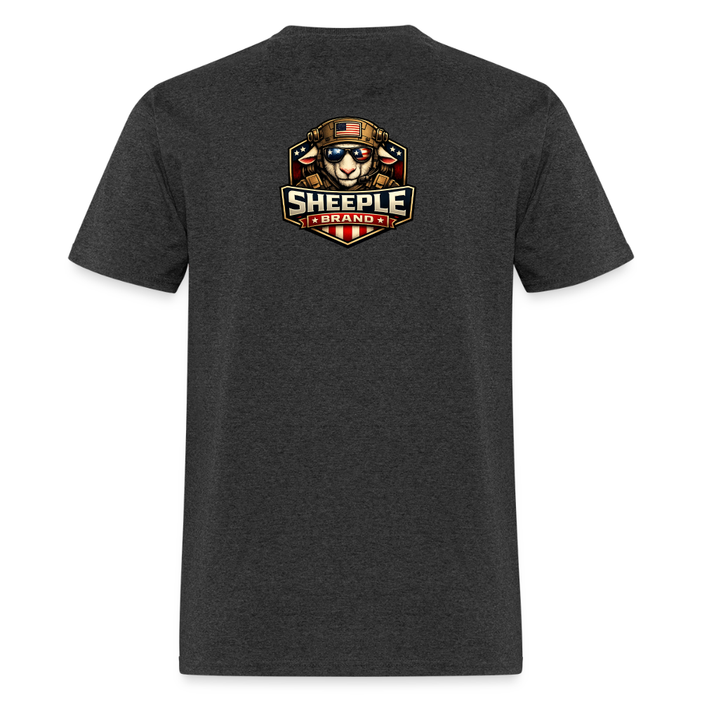 New Sheeple Brand Men's T-Shirt | GILDAN 5000 - heather black