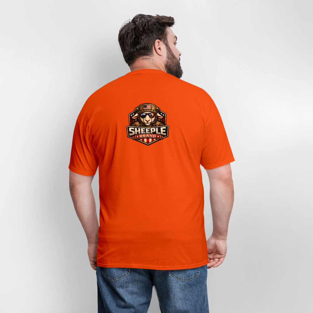 New Sheeple Brand Men's T-Shirt | GILDAN 5000 - orange