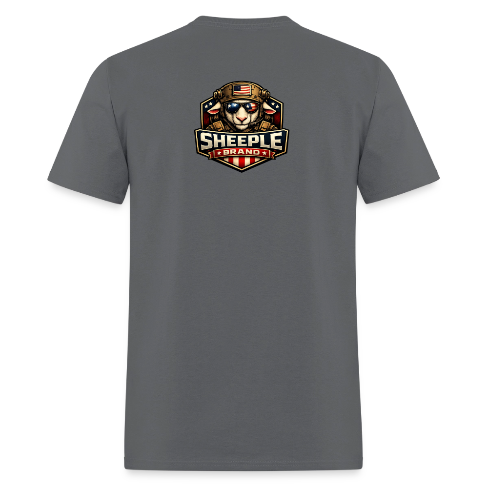 New Sheeple Brand Men's T-Shirt | GILDAN 5000 - charcoal