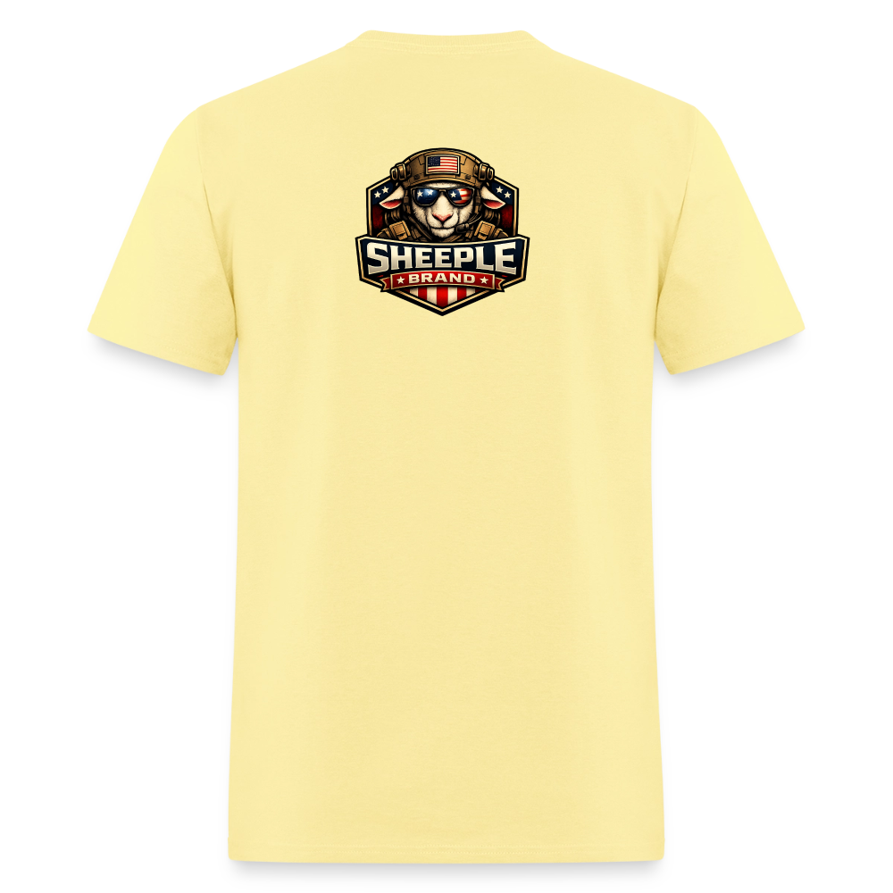 New Sheeple Brand Men's T-Shirt | GILDAN 5000 - cornsilk