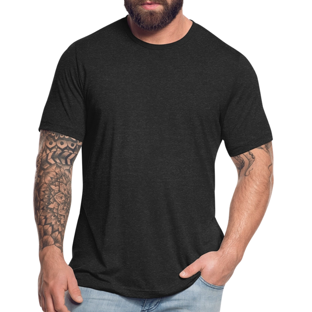 Unisex Tri-Blend T-Shirt Back Branding - heather black