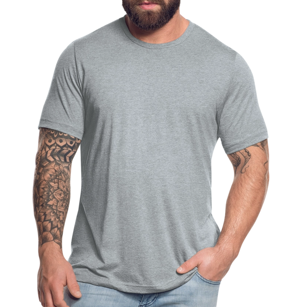 Unisex Tri-Blend T-Shirt Back Branding - heather grey