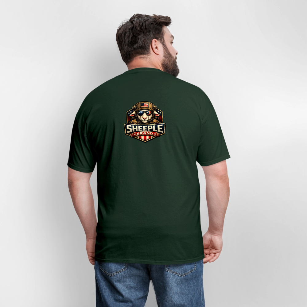 New Sheeple Brand Men's T-Shirt | GILDAN 5000 - forest green