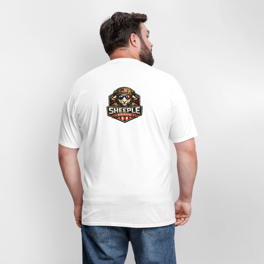 New Sheeple Brand Men's T-Shirt | GILDAN 5000 - white