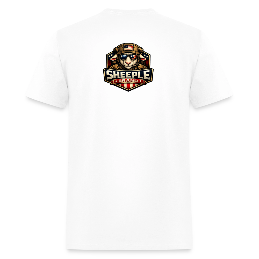 New Sheeple Brand Men's T-Shirt | GILDAN 5000 - white