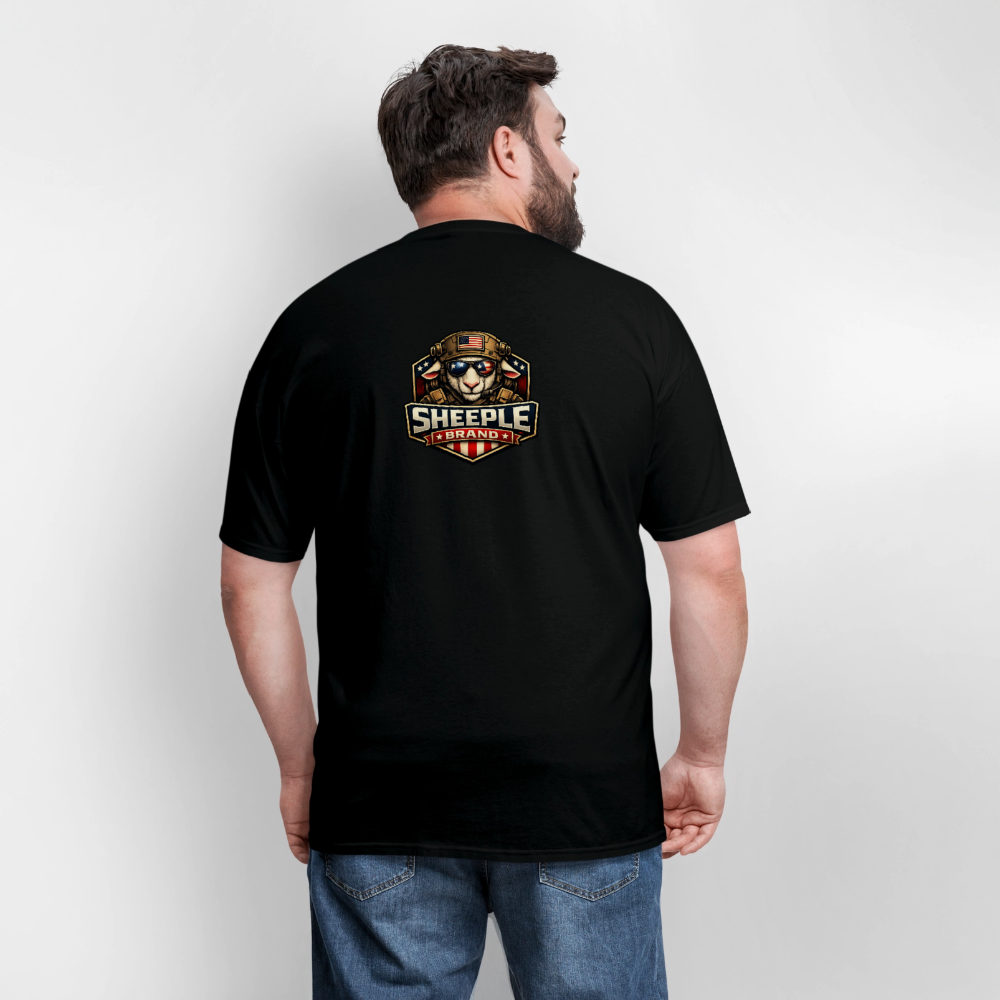 New Sheeple Brand Men's T-Shirt | GILDAN 5000 - black
