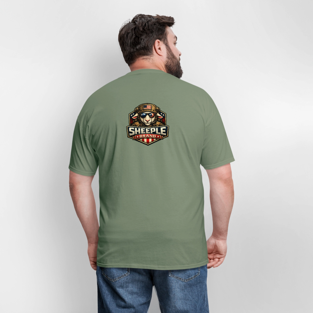 New Sheeple Brand Men's T-Shirt | GILDAN 5000 - military green