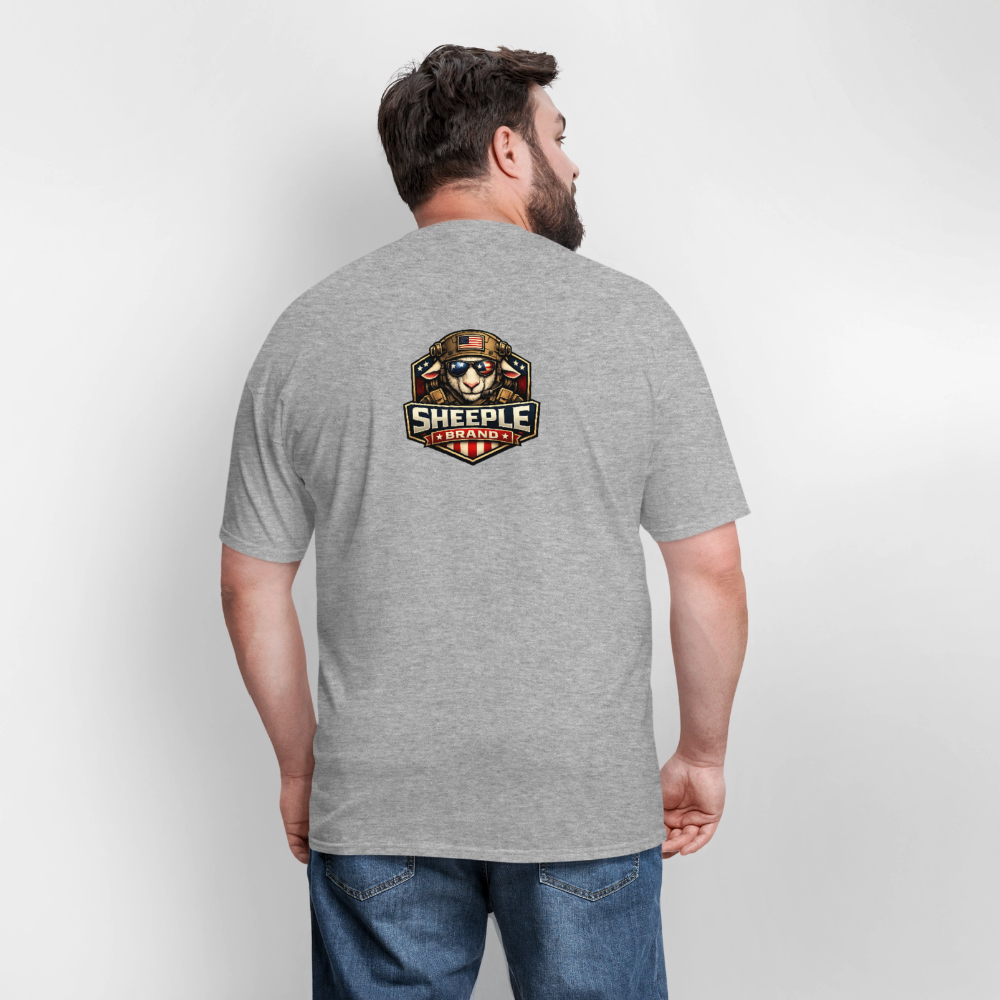 New Sheeple Brand Men's T-Shirt | GILDAN 5000 - heather gray