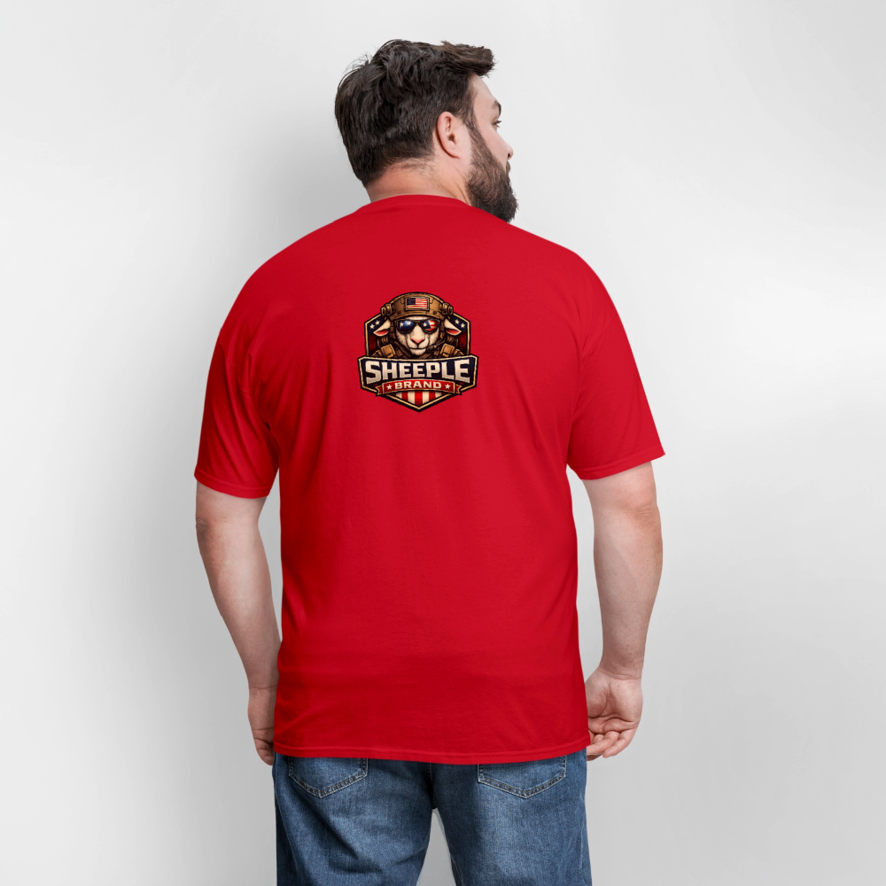 New Sheeple Brand Men's T-Shirt | GILDAN 5000 - red