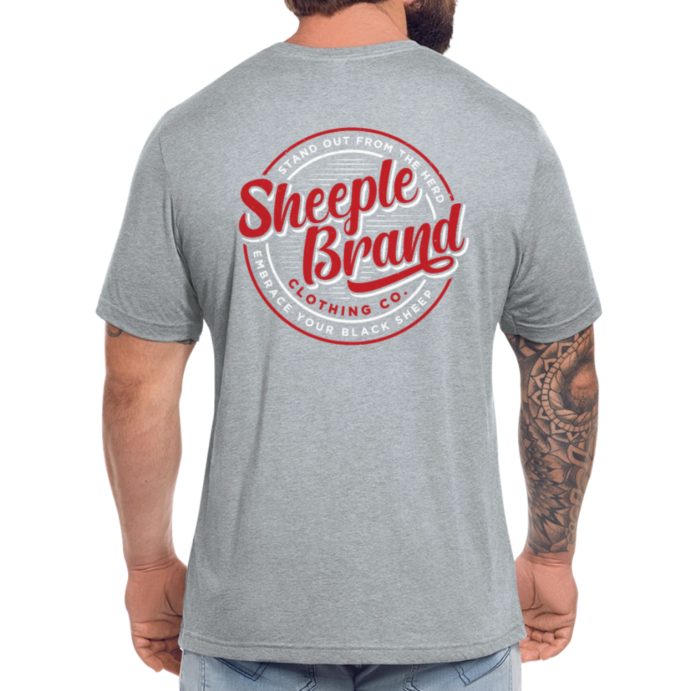 Unisex Tri-Blend T-Shirt Back Branding - heather grey