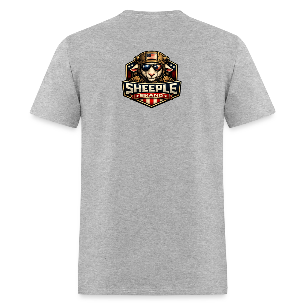 New Sheeple Brand Men's T-Shirt | GILDAN 5000 - heather gray