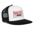 Square Branded Trucker Hat - white/black