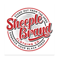 Sheeple Brand Poster 24x24 - white