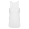 Women’s Performance Racerback Tank Top Back Branding - white