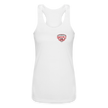 Women’s Performance Racerback Tank Top Shield Logo - white