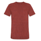 Unisex Tri-Blend T-Shirt Back Branding - heather cranberry