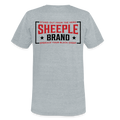 Unisex Tri-Blend T-Shirt Back - heather grey