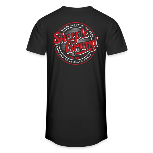 Men’s Long Body Urban Tee | Canvas - black