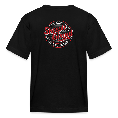 Kids' Sheeple T-Shirt - black