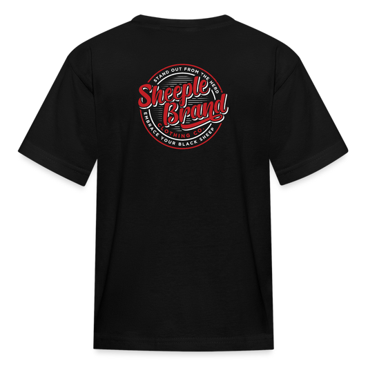 Kids' Sheeple T-Shirt - black